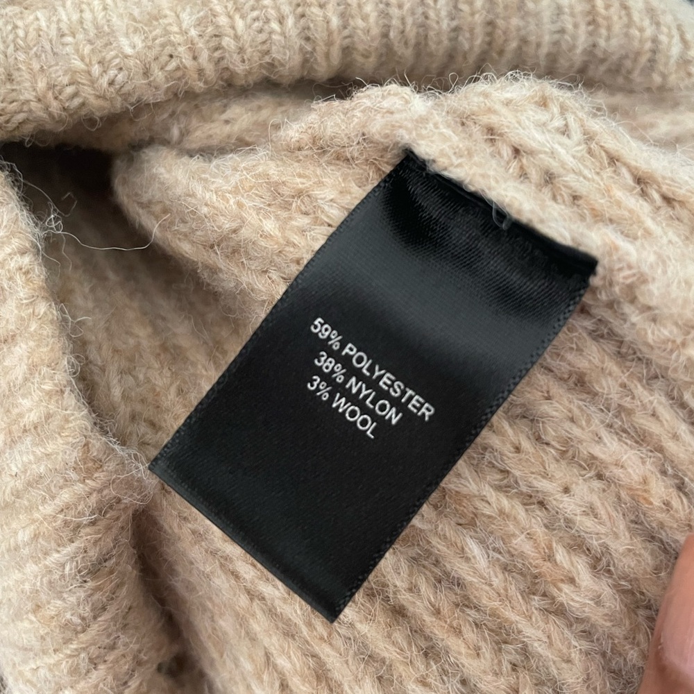 Christian Lacroix Beige wool blend Ribbed Cardigan - Picture 7 of 8